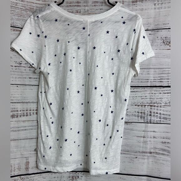 Agolde T shirt Womens size Medium V Neck stars Pima Cotton essential Casual - Picture 4 of 13